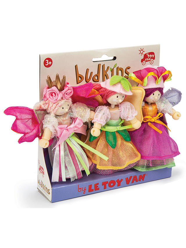 Le Toy Van Garden Fairies Budkins Figures, 3 Pack at John Lewis & Partners