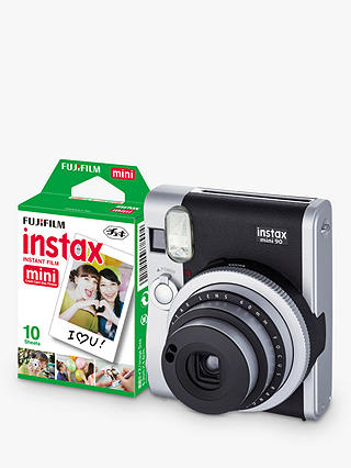 Fujifilm Instax Mini 90 Instant Camera with 10 Shots of Film, Built-In Flash & Hand Strap