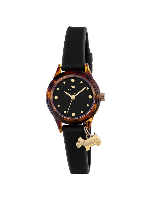 Radley Women's Watch It Silicone Strap Watch, Black RY2324
