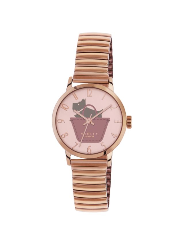 Radley Women s Stretch Bracelet Strap Watch Rose Gold Blush