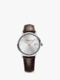 Raymond Weil 5485-SL5-65001 Men's Toccata Leather Strap Watch, Brown/Silver