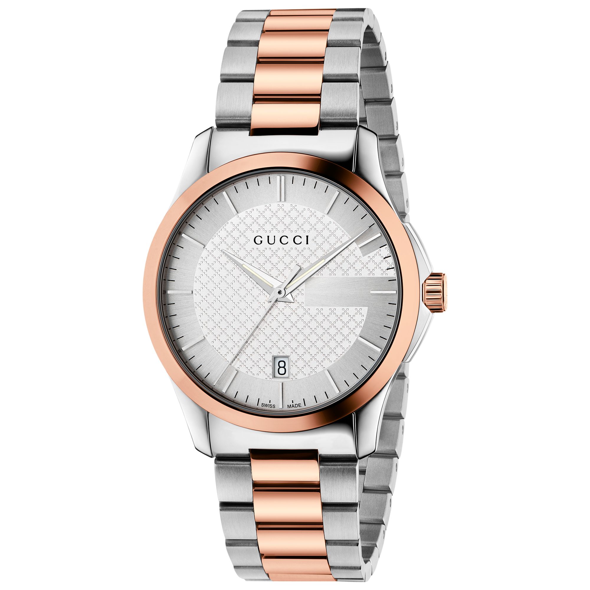 gucci g timeless rose gold ladies watch
