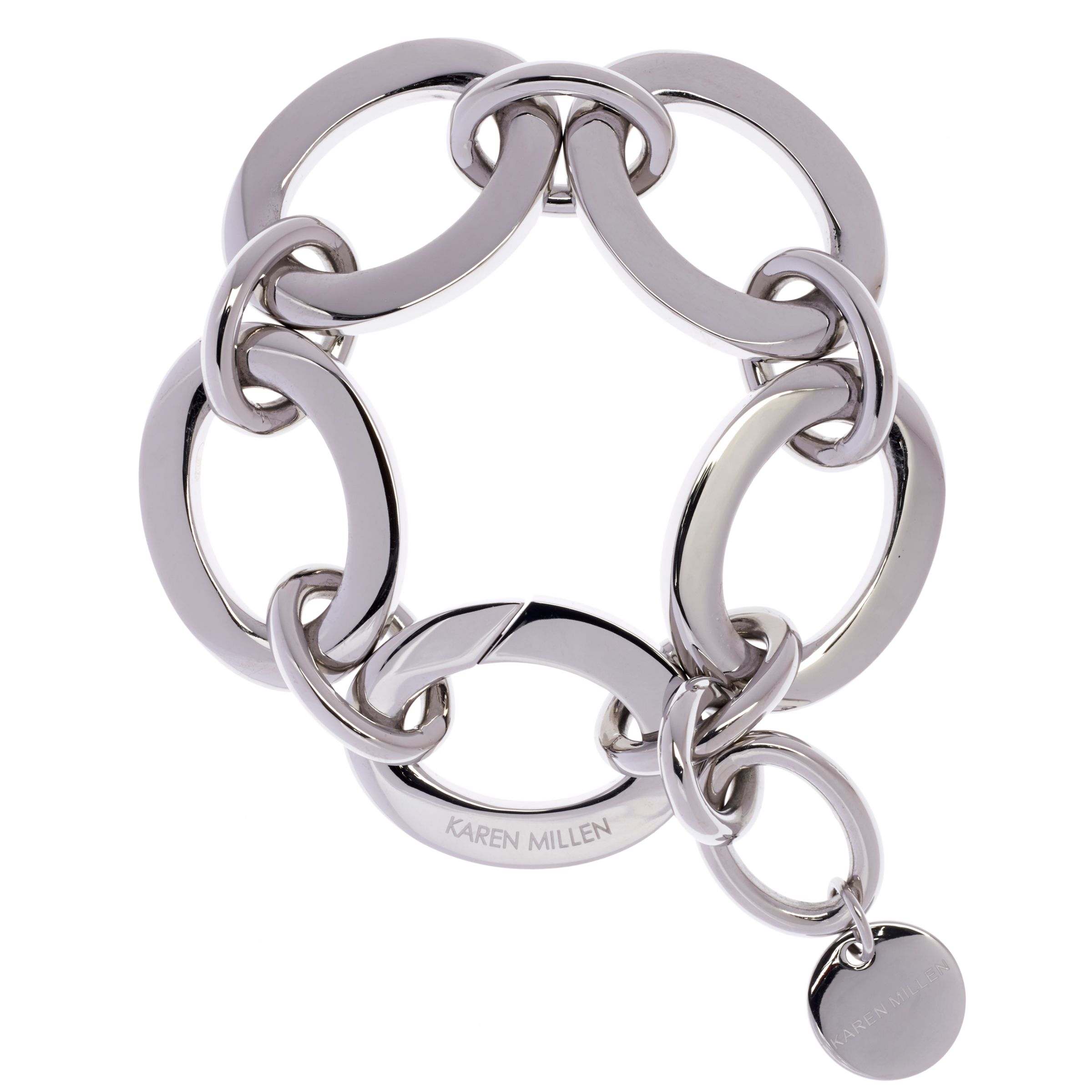 Karen Millen Custom Chain Bracelet, Silver