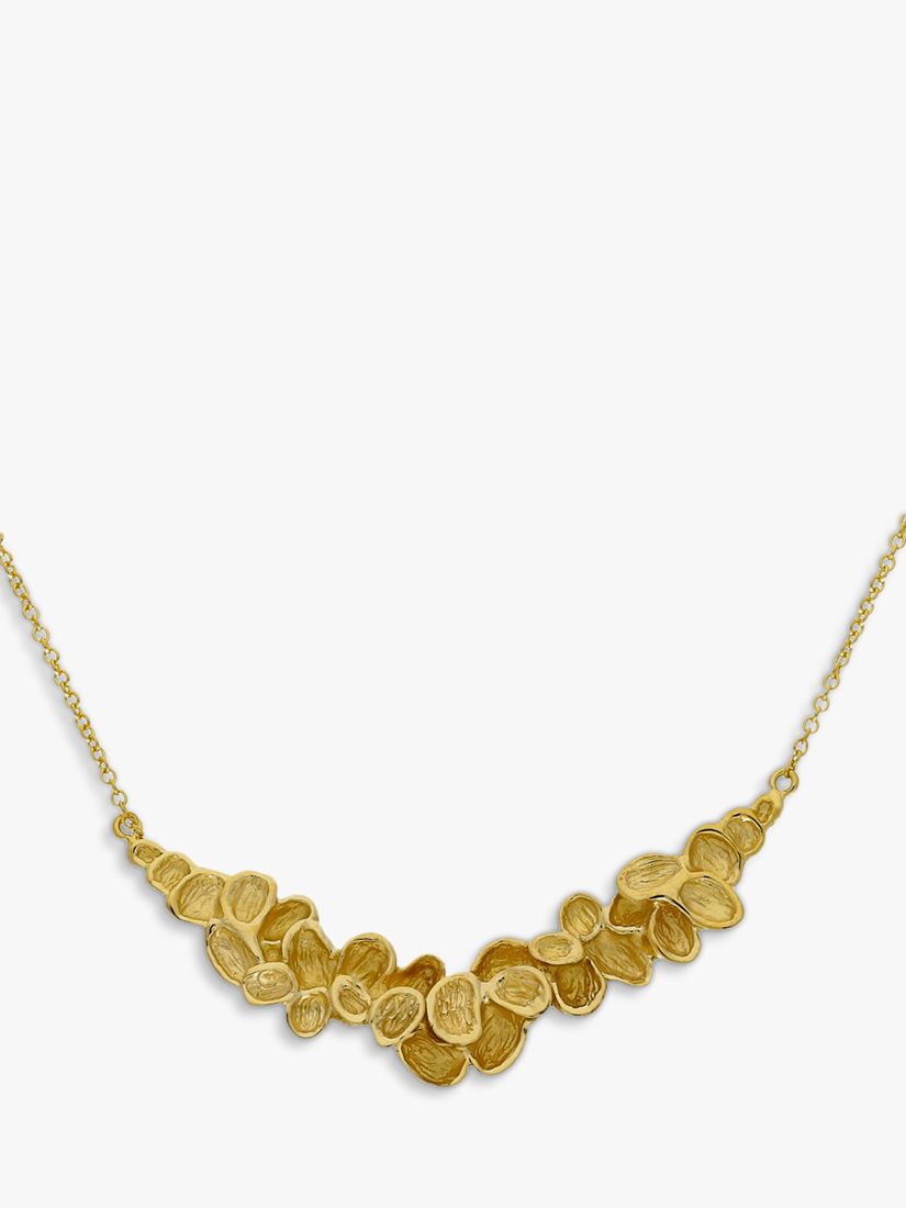 London Road 9ct Gold Leaves Necklace, Gold
