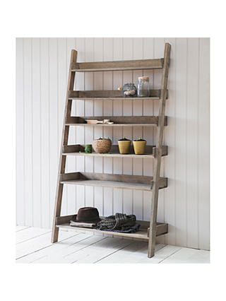 Garden Trading Aldsworth Wide Spruce Wood Shelf Ladder, Natural
