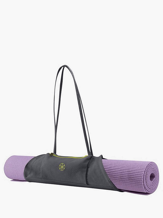 Gaiam On-The-Go Yoga Mat Carrier, Grey/Citron