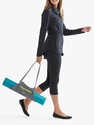 Gaiam On-The-Go Yoga Mat Carrier, Grey/Citron