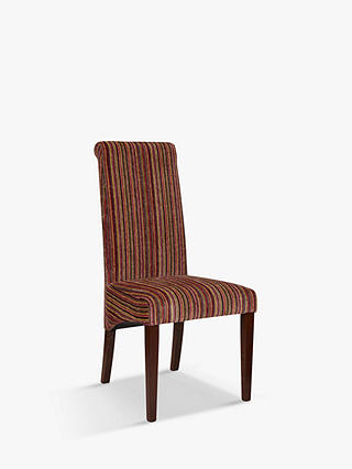 John Lewis & Partners Maharani Upholstered Dining Chair, Raspberry Stripe