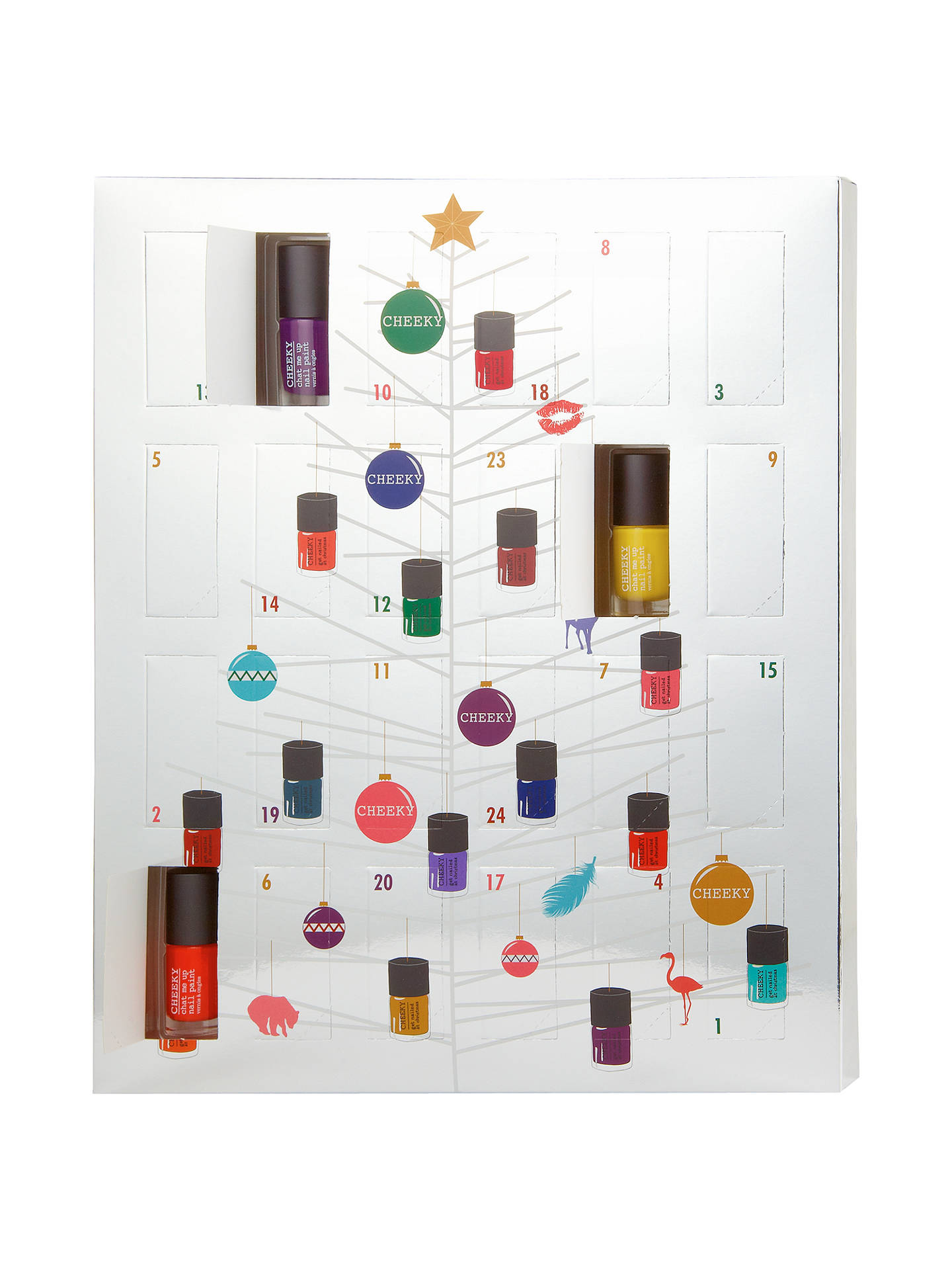 CHEEKY Nail Polish Advent Calendar, 24 x 5 ml at John Lewis & Partners