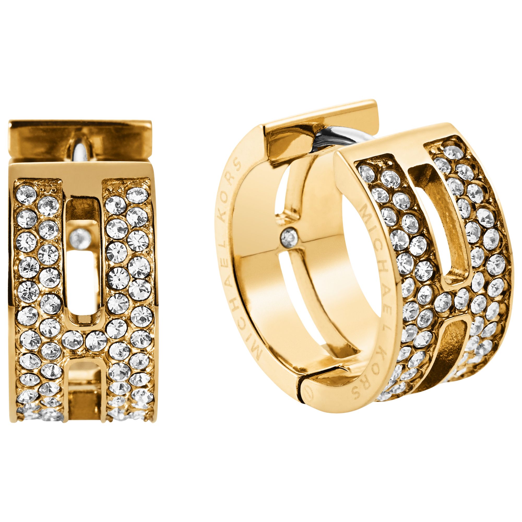 michael kors diamond hoop earrings