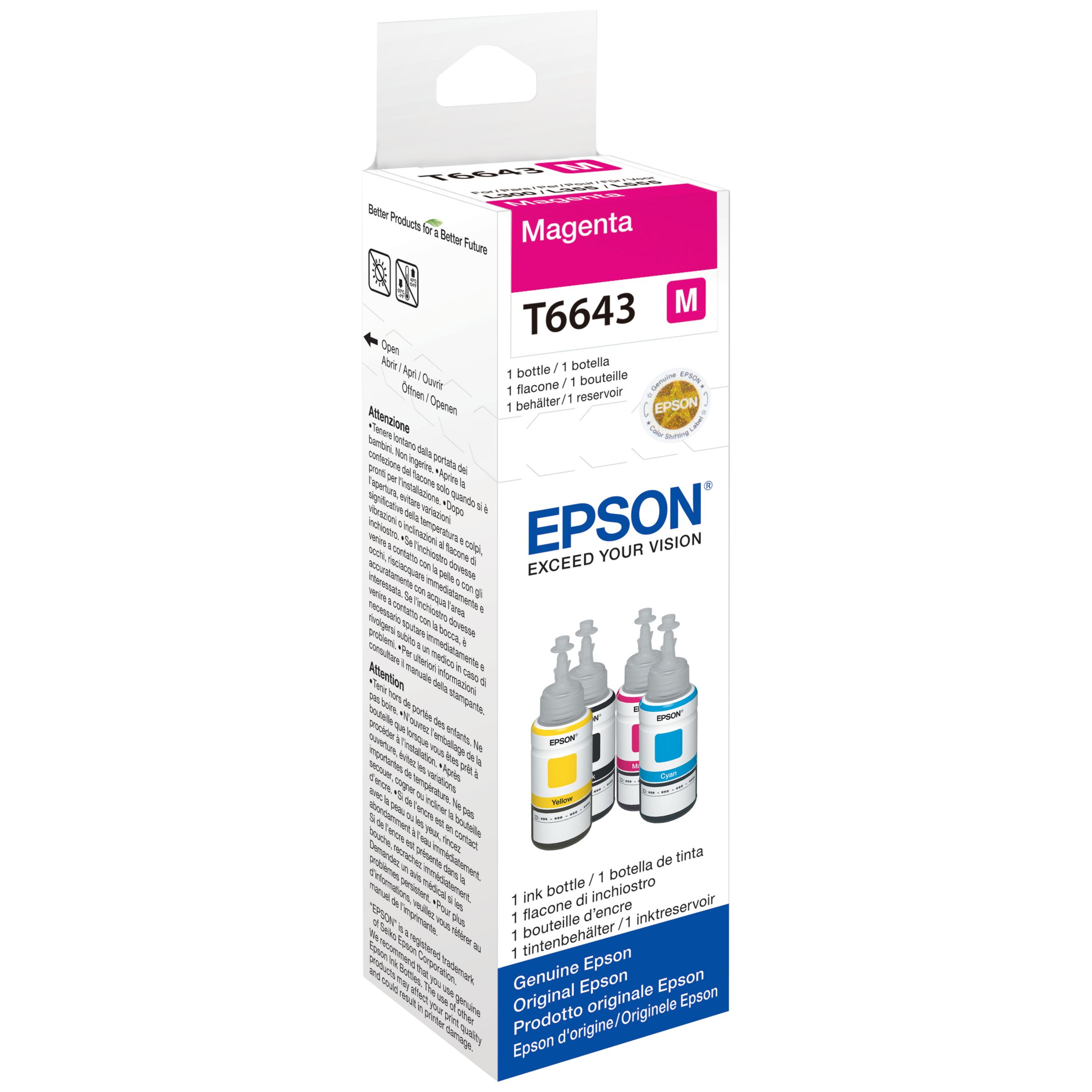 Epson EcoTank T6641 Colour Ink Bottles