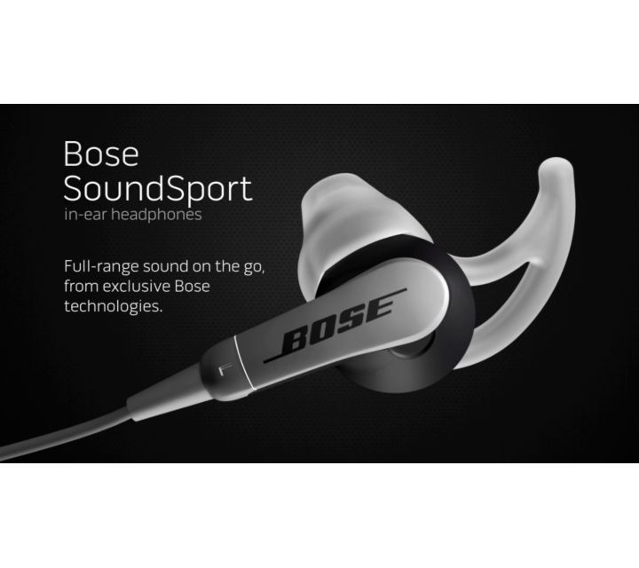 Bose SoundSport Sweat & Weather-Resistant In-Ear Headphones With 3