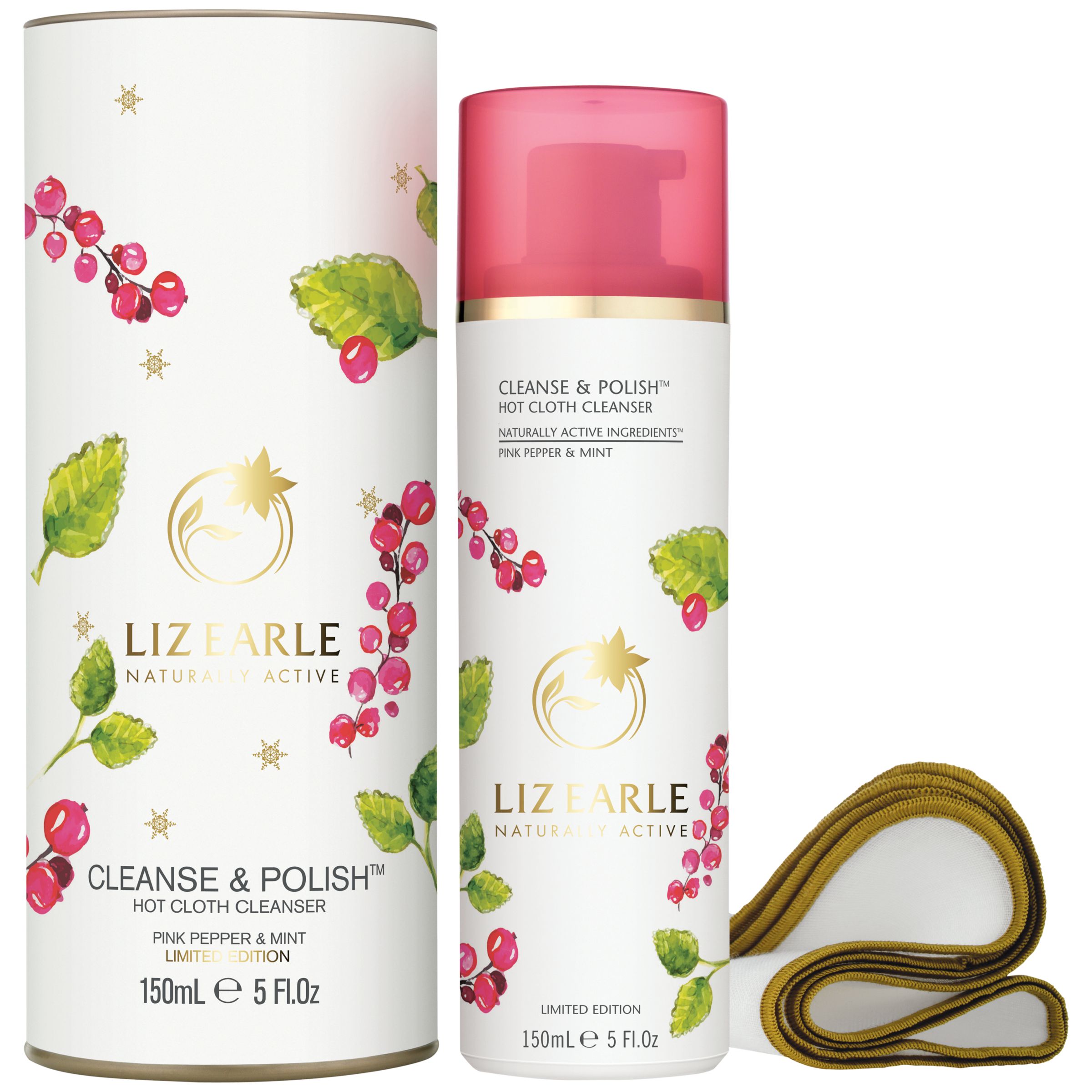 Liz Earle Cleanse And Polish Hot Cloth Cleanser Pink Pepper And Mint Limited Edition 150ml At John