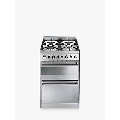 Smeg SY62MX8 Symphony Dual Fuel Cooker, Stainless Steel