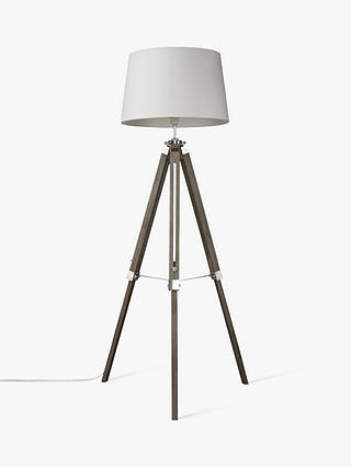 Partners Jacques Tripod Floor Lamp, Grey Tripod Floor And Table Lamp Set