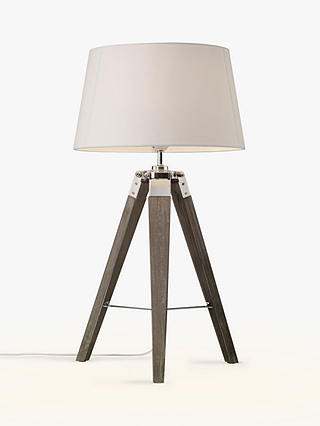 Partners Jacques Tripod Table Lamp Grey, Grey Tripod Table Lamp Uk