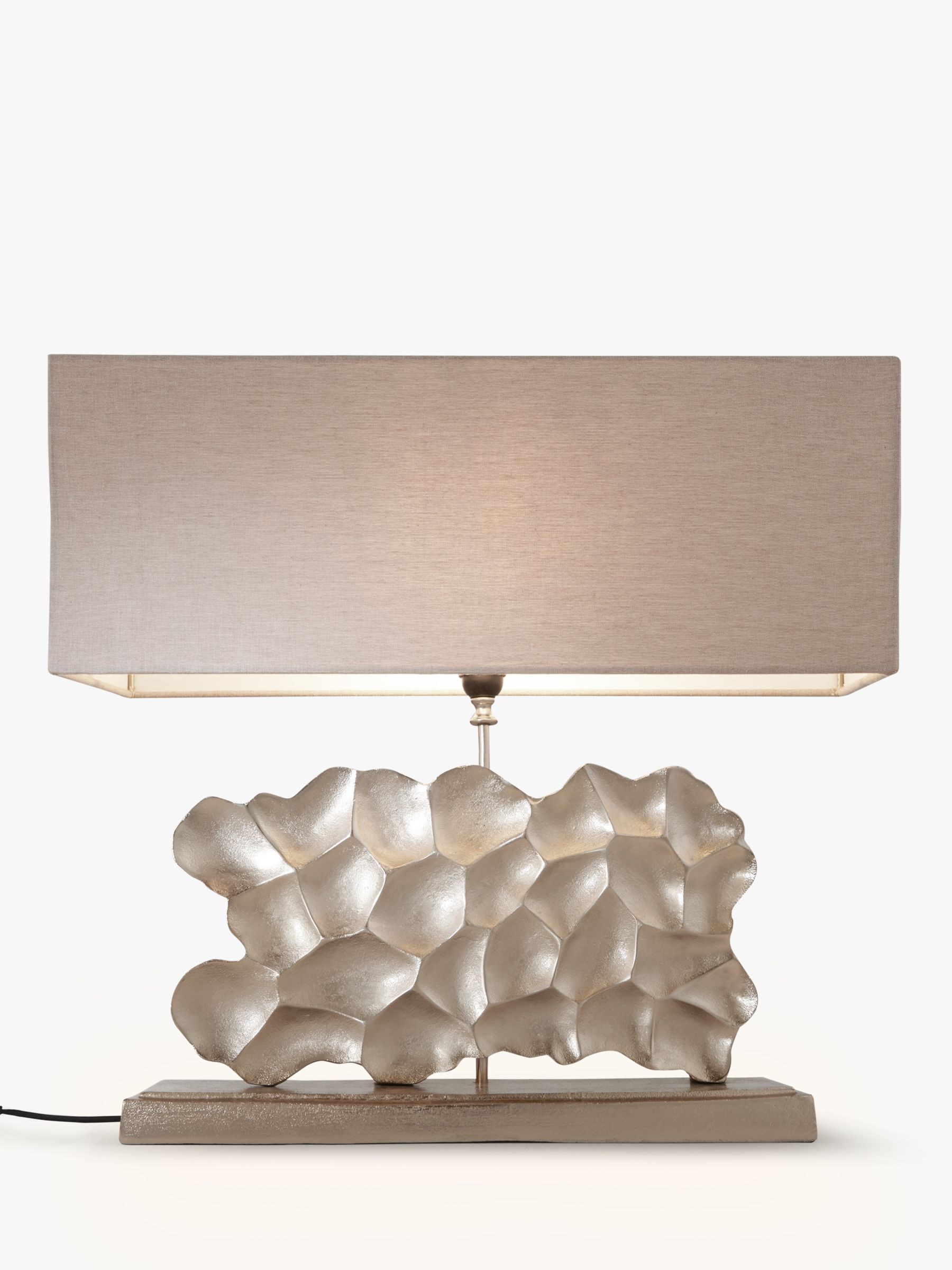 Pacific Lifestyle Mere Sculptured Wide, Long Horizontal Table Lamp
