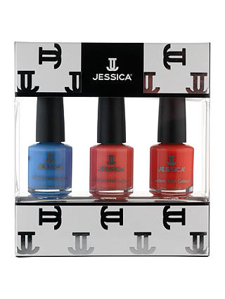 Jessica Summer Brights Midi Vitamin Enriched Custom Colours Gift Set, 3 x 7.4ml