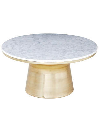 west elm Marble Pedestal Coffee Table