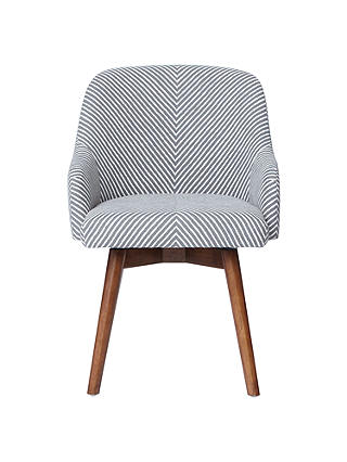 west elm Saddle Office Chair, Painted Stripe/Gravel