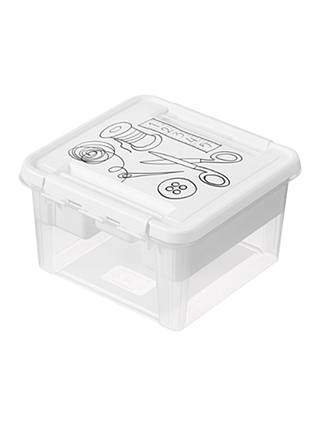 SmartStore by Orthex Deco Plastic Sewing Box with Insert (8L)