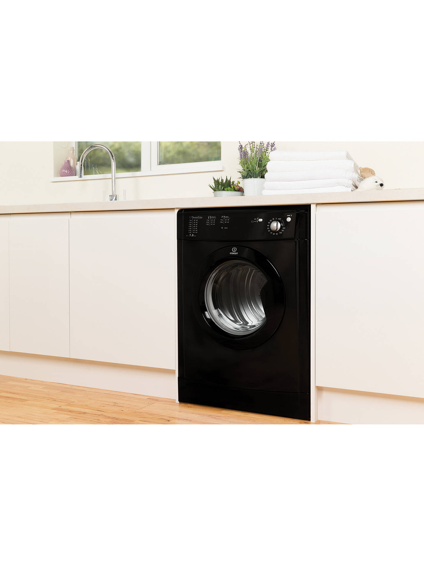Indesit IDV75BK Vented Tumble Dryer, 7kg, B Energy Rating ...