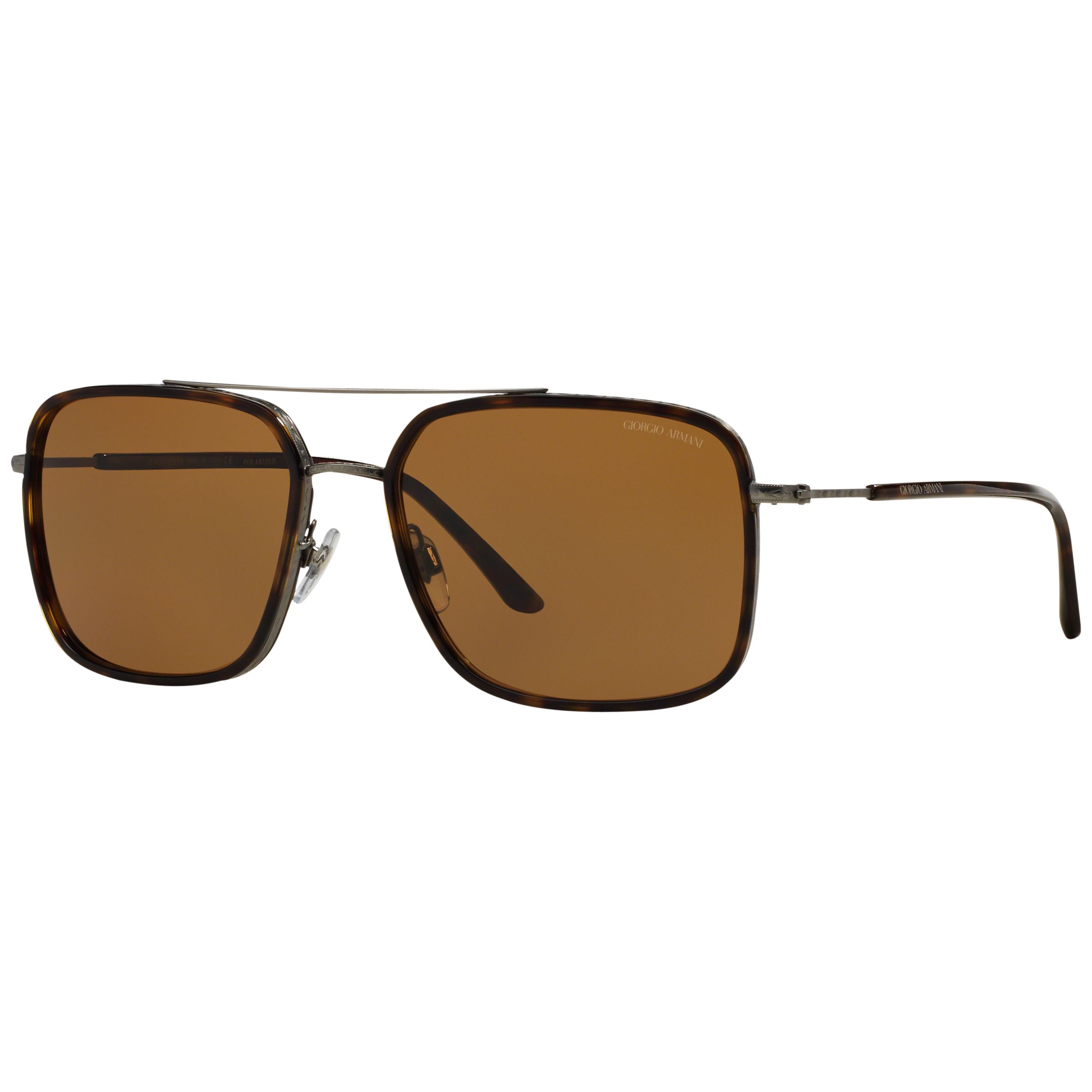 Giorgio Armani AR6031 Square Sunglasses, Brown