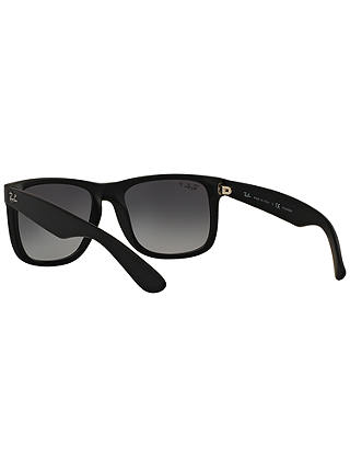 Ray-Ban RB4165 Justin Polarised Wayfarer Sunglasses, Black