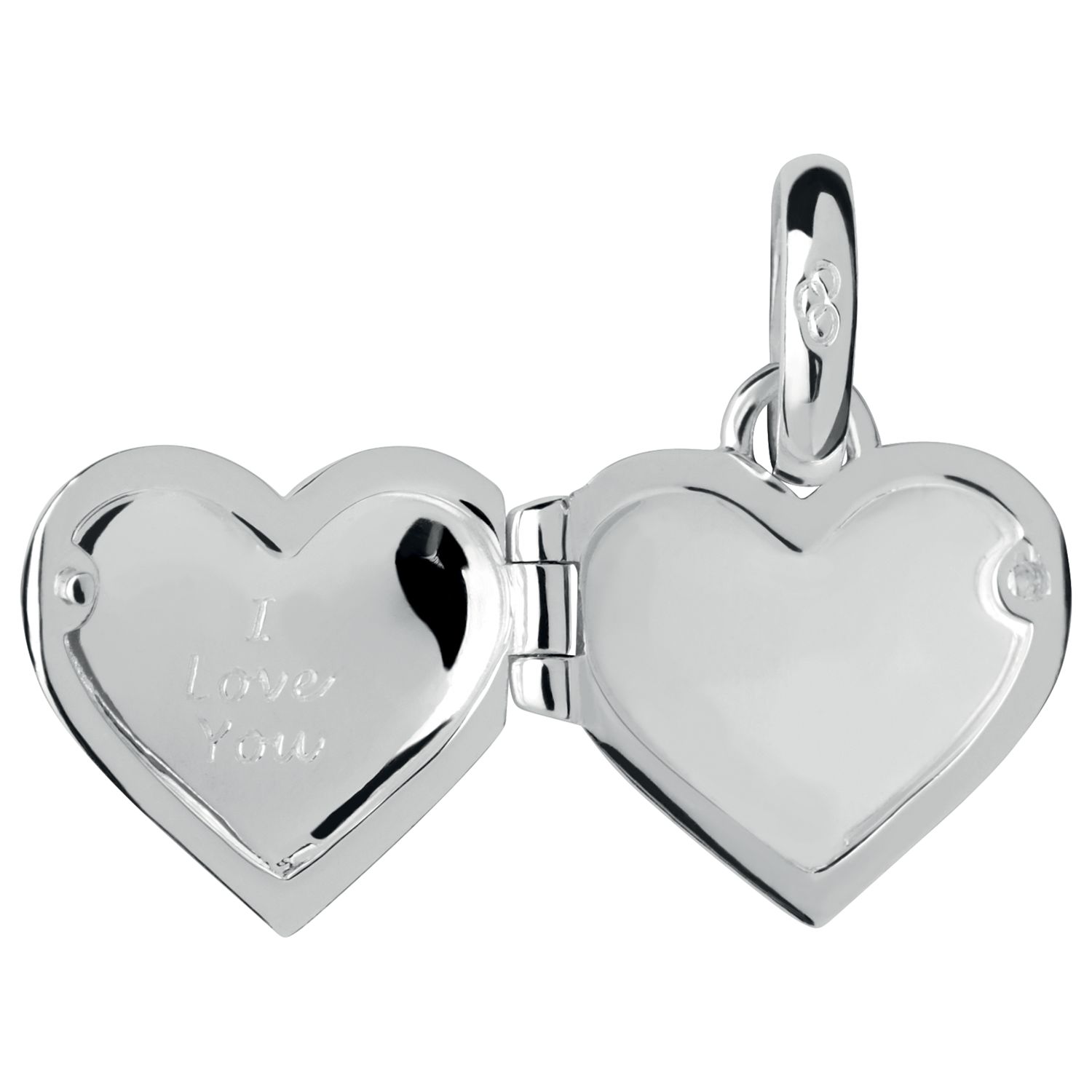 Links Of London Sterling Silver Heart Locket Charm Silver At John Lewis Partners