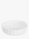 John Lewis & Partners Porcelain Round Individual Flan Oven Dish, 12.5cm