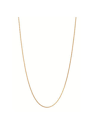 Links of London 18ct Gold Vermeil Sterling Silver Cable Chain Necklace, Gold