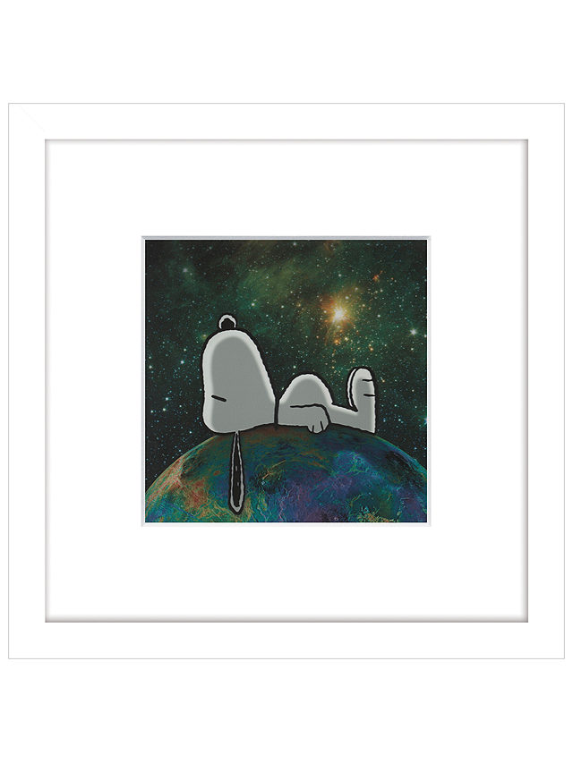 Peanuts - Snoopy On Top of The World, Framed Print, 23 x 23cm