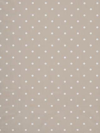 John Lewis ANYDAY New Dots PVC Tablecloth Fabric, Pearl Grey