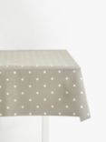 ANYDAY John Lewis & Partners New Dots PVC Tablecloth Fabric, Pearl Grey