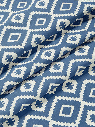 John Lewis & Partners Nazca PVC Tablecloth Fabric, Indian Blue