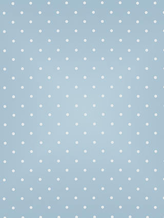 John Lewis ANYDAY New Dots PVC Tablecloth Fabric, Blue