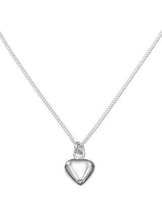 John Lewis & Partners Sterling Silver Heart Necklace