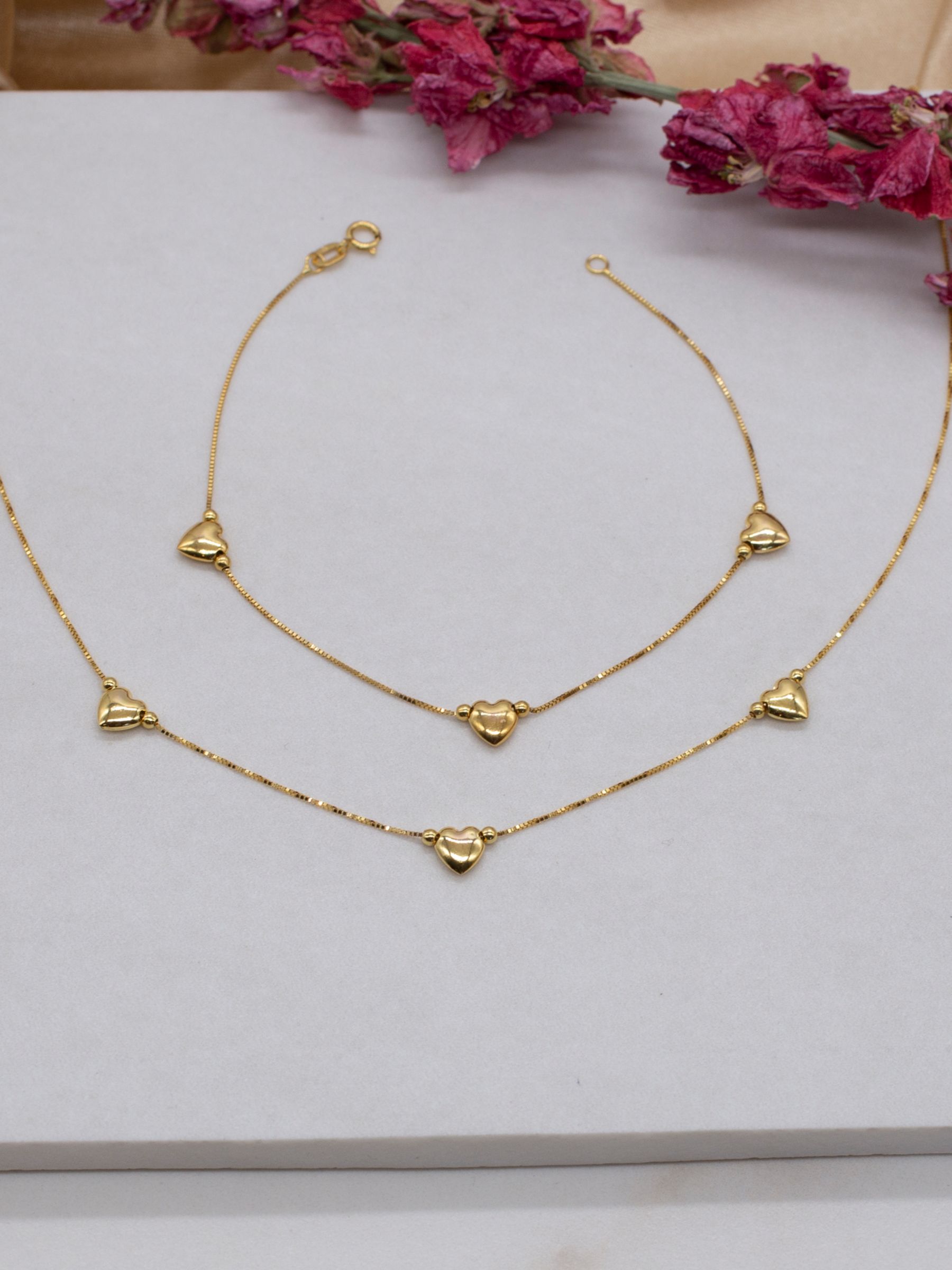 Jewelry Box Chain Fashion Jewelry Necklace Bracelet Anklet for