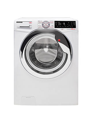 Hoover Dynamic Wizard DWT L413AIW3/1 Freestanding Wi-Fi Washing Machine, 13kg Load, A+++ Energy Rating, 1400rpm Spin, White/Chrome