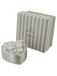 John Lewis 1st Tooth and Curl Heart Silver Plated Box