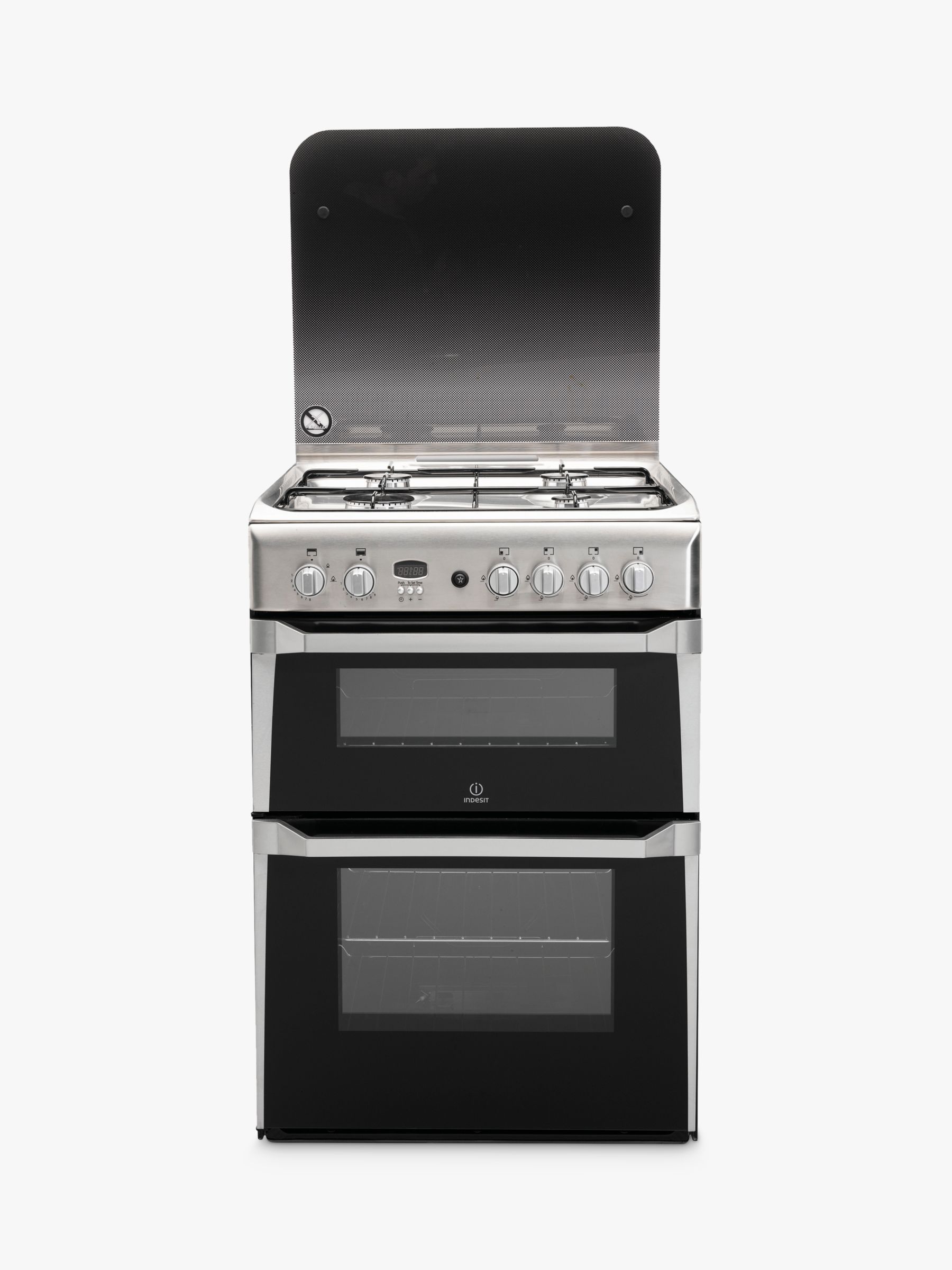 Indesit ID60G2X Gas Cooker, Stainless Steel