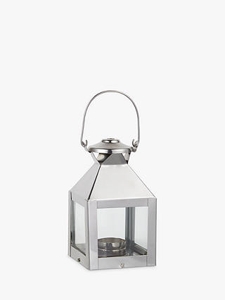 John Lewis & Partners Mini Square Aluminium Lantern