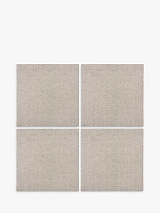 John Lewis & Partners Cotton/Linen Napkins, Set of 4, Natural