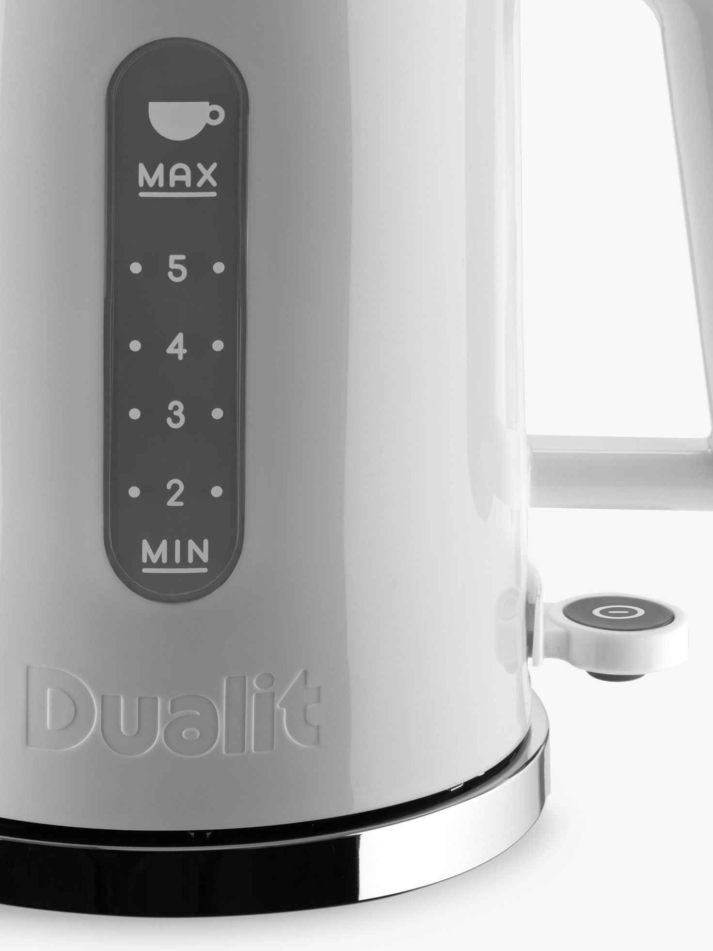 Dualit® Studio Kettle, 1.5 Qt, White/Gray