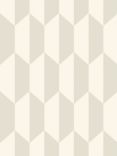 Cole & Son Tile Wallpaper, White / Stone, 105/12052
