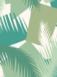 Cole & Son Deco Palm Wallpaper, Green, 105/8037