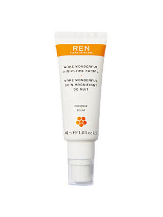 REN Clean Skincare Wake Wonderful Night-Time Facial, 40ml
