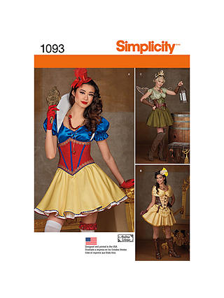 Simplicity Fairy Tale Costume Sewing Pattern, 1093, H5