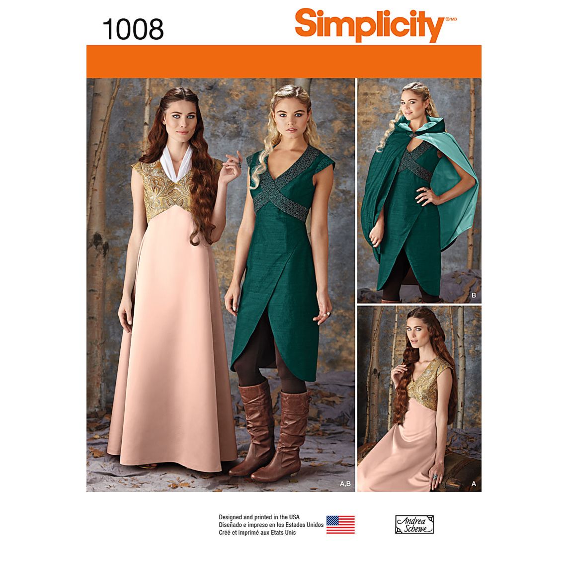 Simplicity Women's Fantasy Costumes Sewing Pattern, 1008