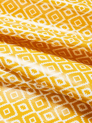 John Lewis & Partners Nazca PVC Tablecloth Fabric, Saffron